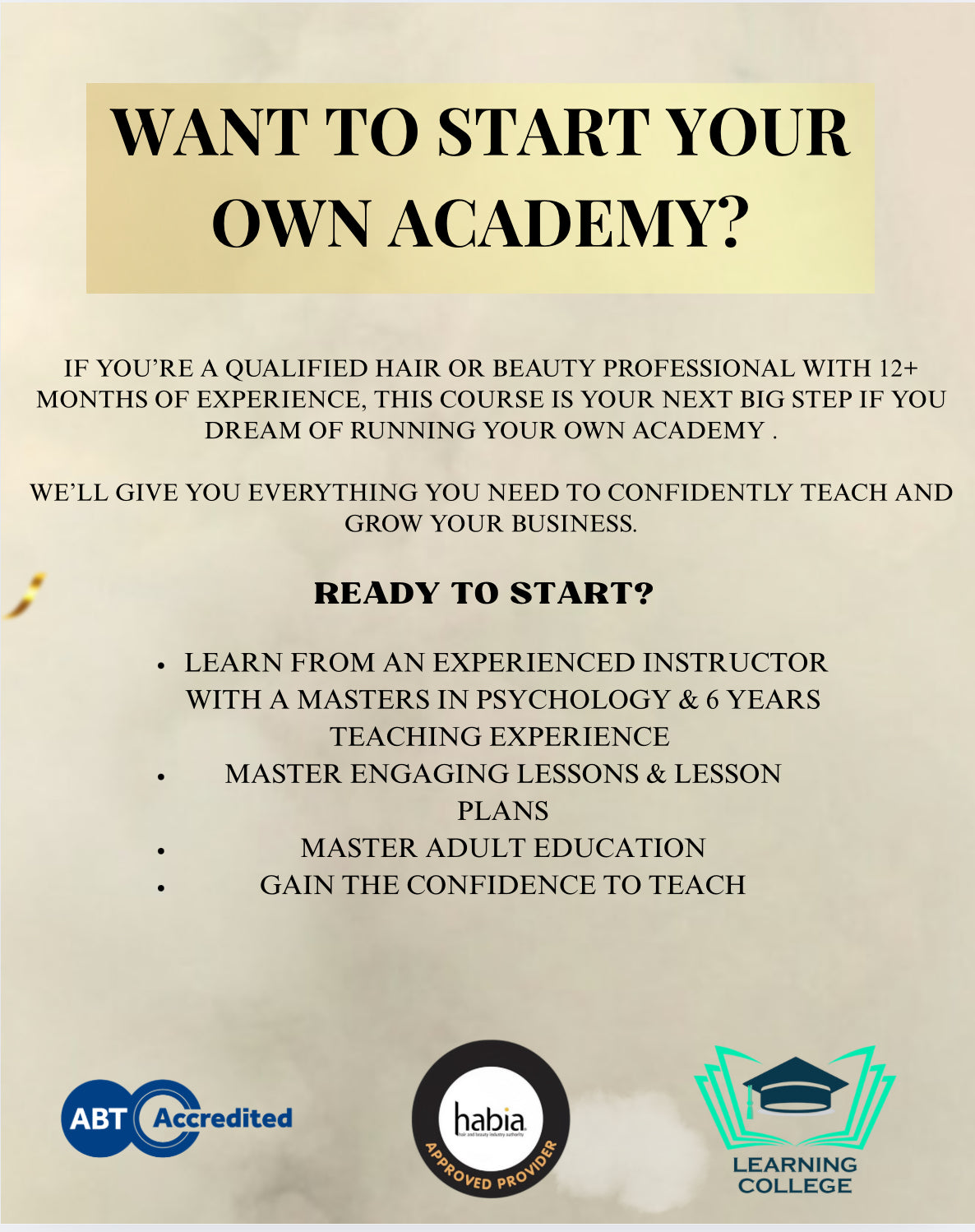 Train The Trainer In Beauty Education