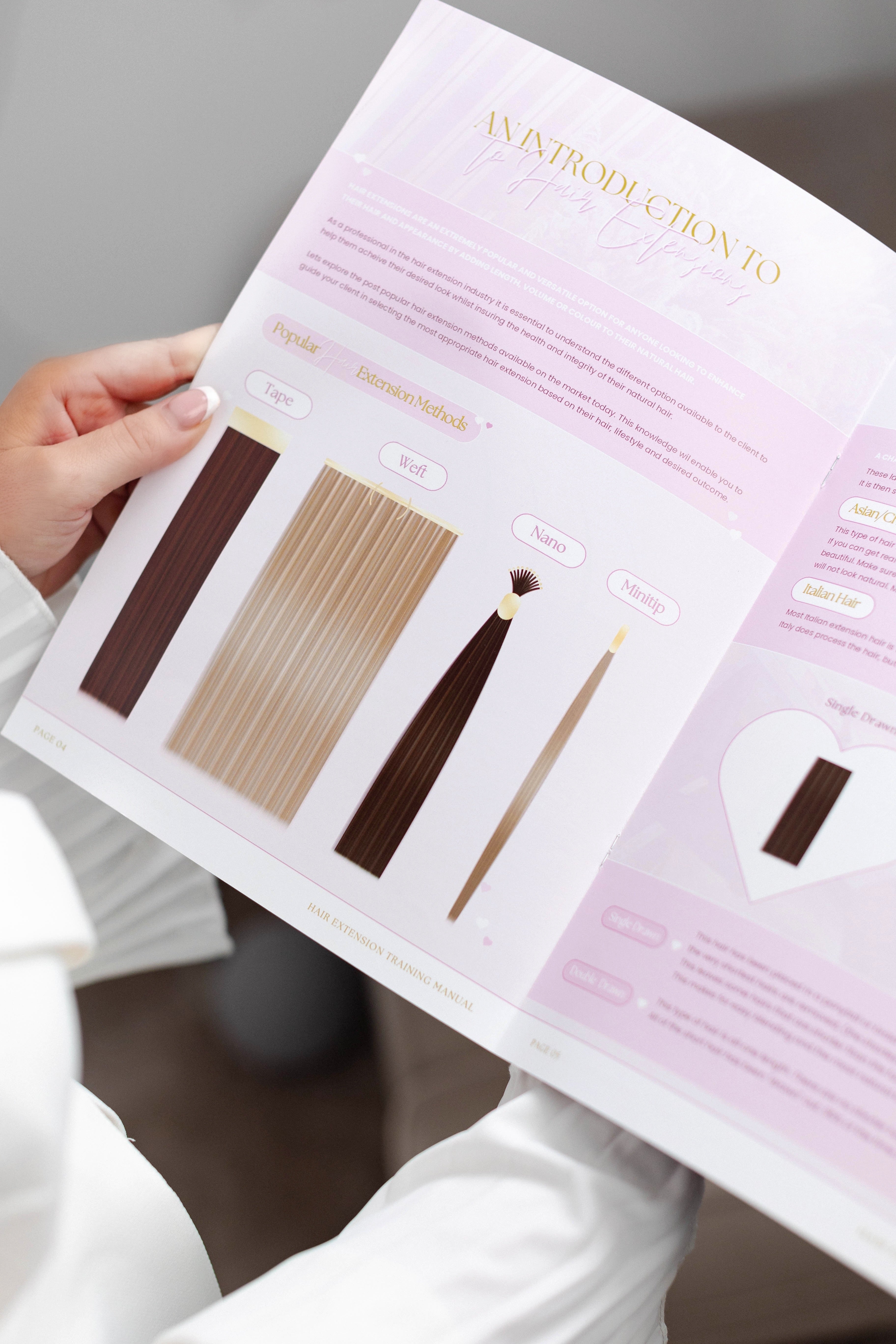 Online Beginner Hair Extensions Course:  Tape, Weft & Nano