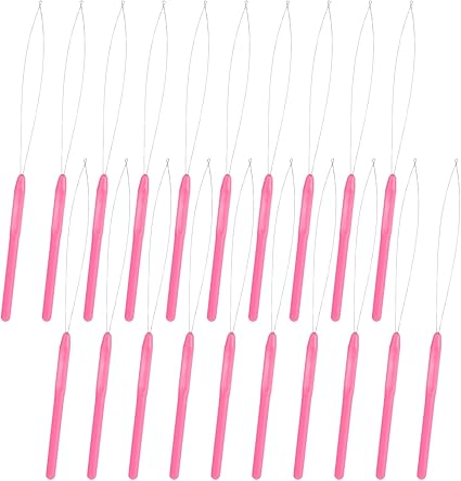20 Pcs Hair Extension Loop Threader Hair Extension