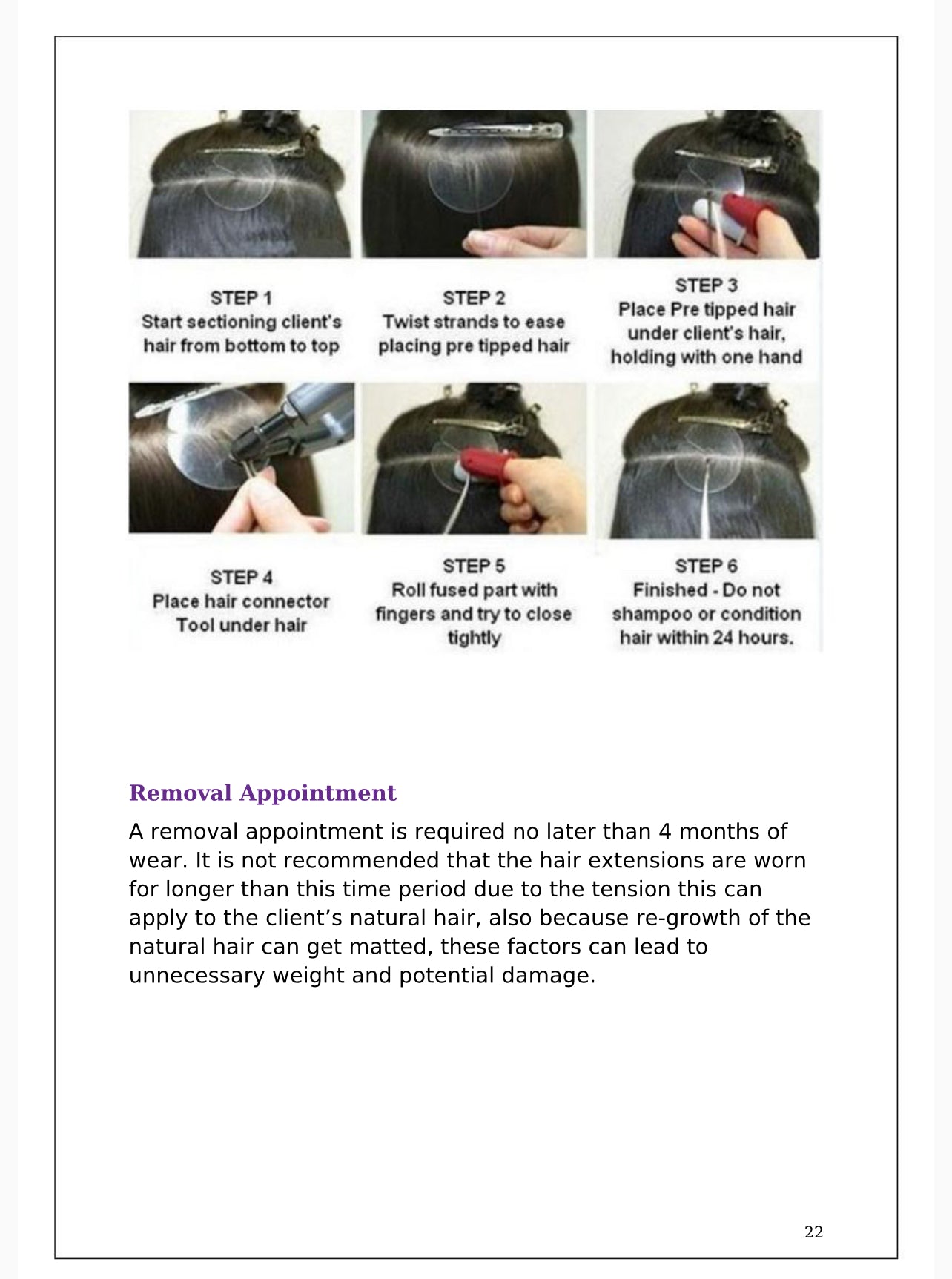 Editable Hair Extensions Training Manual