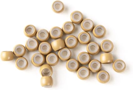 Silicone Lined Nano Rings Beads (1000PCS)